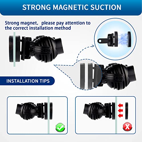 FREESEA Wave Maker for Aquarium Powerhead: 1600 GPH Circulation Pump - 360° Adjustable Power Head Wavemaker with Magnetic ...