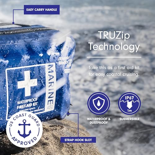 Adventure Medical Kits Marine Series Medical Kit - 450 - Boat First Aid Kit For 6 People 6 Hours From Care - Includes Emer...