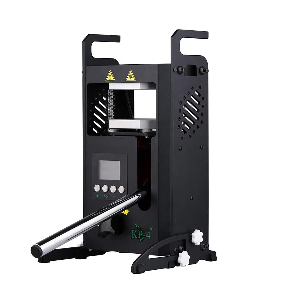 Heat Press Machine with Dual Heated Plates 4 Tons Manual Press with LCD Digital Display Screen