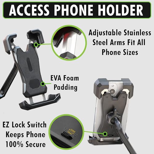 SUP Angler Lite Universal Paddle Board Mount with Paddle Board Fishing Rod Holders, Phone Holders, Cup Holders; Paddle Boa...