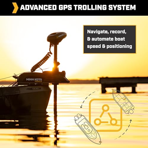 Minn Kota Kayak Terrova Bow-Mount Electric Trolling Motor with GPS – 55 Lb. Thrust, 36 in. Shaft, Freshwater