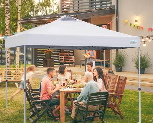 Ontheway 10x10 Replacement Canopy Top Cover, Pop Up Canopy Tent with Air Vent (White)