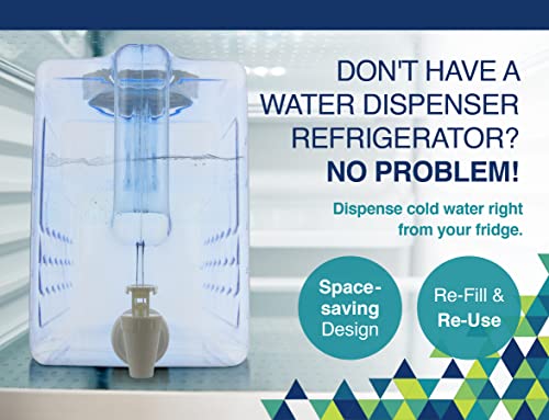 Arrow Home Products 3 Gallon Drink Dispenser for Fridge - Plastic Beverage Dispenser with Spigot for Easy Dispensing - BPA...