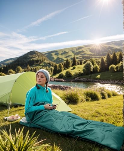 Wind Tour 3 Season Lightweight Waterproof Sleeping Bag Indoor & Outdoor for Hiking Backpacking Camping Traveling