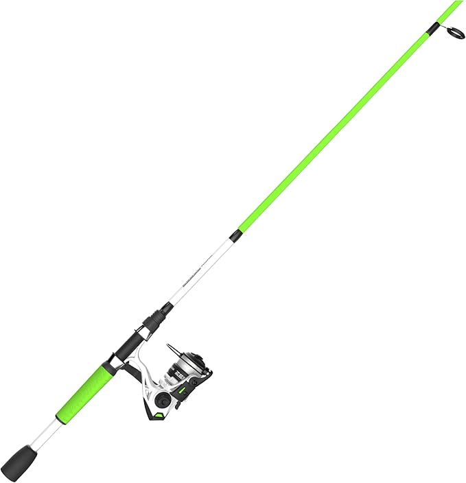 Zebco Roam Spinning Reel and Fishing Rod Combo, 6-Foot Fiberglass Fishing Pole, Split ComfortGrip Handle, Soft-Touch Handl...