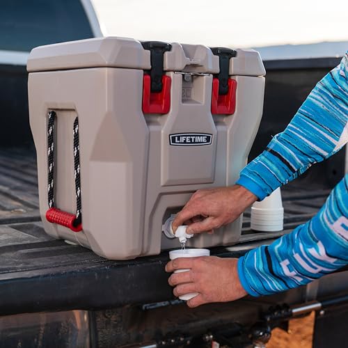 Lifetime 28 Quart Hard Cooler, High Performance Ice Chest, Made in USA