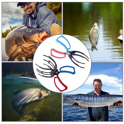 Valentines Day Gifts for Him 2 Packs 2/3 Claw Fish Gripper, Metal Fishing Pliers Gripper Catch Fish Control Clamp,Three Te...