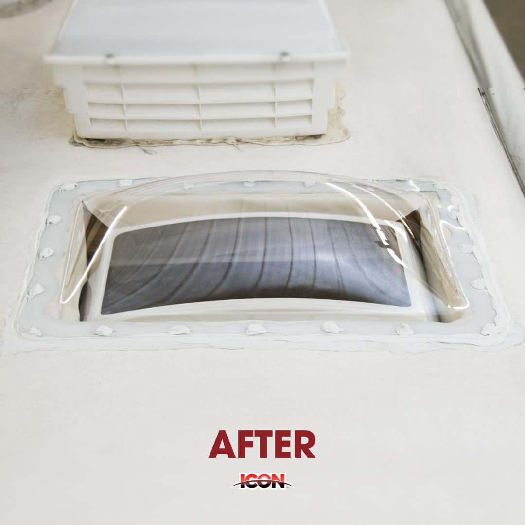 ICON RV Skylight - SL1422C - Clear, Fits 14"x22" Openings, 16"x26" Overall, Outer Dome Skylight Covering Replacement for RV, Camper, Motorhome, Food Truck, or Trailer, UV Protected & Impact Resistant