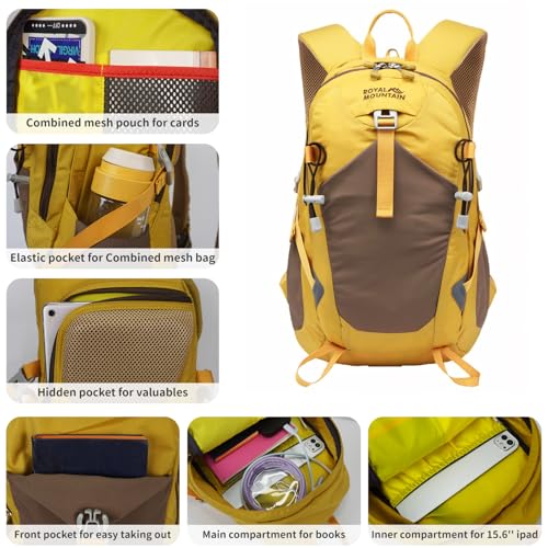 ROYAL MOUNTAIN Hiking Backpack 30L Foldable Travel Daypack For Women Men,Camping Daypack Backpacks Lightweight,Durable Hik...