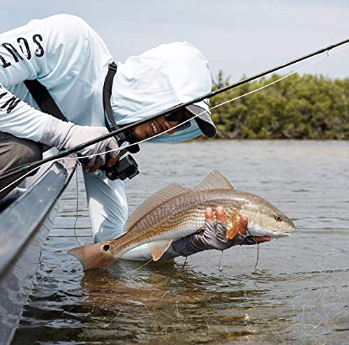 Southern Fin Apparel Performance Fishing Hoodie Shirt for Men Women UPF UV 50+ Lightweight With Hood