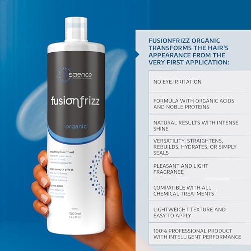 BRSCIENCE Organic Keratina Para Alisar el Pelo, Frizz Control Hair Care Products, Keratina Org?nica para Alisar el Pelo, Brazilian Keratin Treatment, Vegan Keratin Hair Treatment (33.8 Fl Oz)