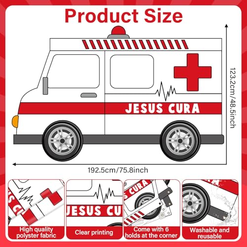 Nurses Week Photo Booth Props Nurses Week Party Decorations Thank You Nurse Day Booth Props Ambulance Nurse Banner Backdro...