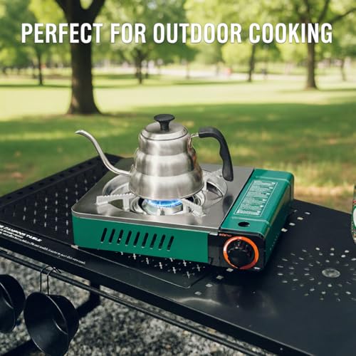 ONLYFIRE OUTDOOR LIVING Butane Gas Stove with Carrying Case, Small Portable Camping Stove for Patio Cooking Camping Hiking...
