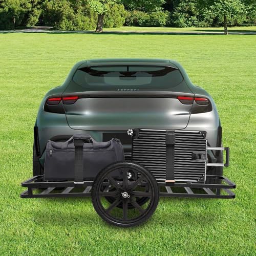 Yeeoy Deer Cart, 500 LBS Capacity Folding Game Cart with Big Wheels, Heavy Duty Steel Game Hauler Hunting Gear Accessorie...
