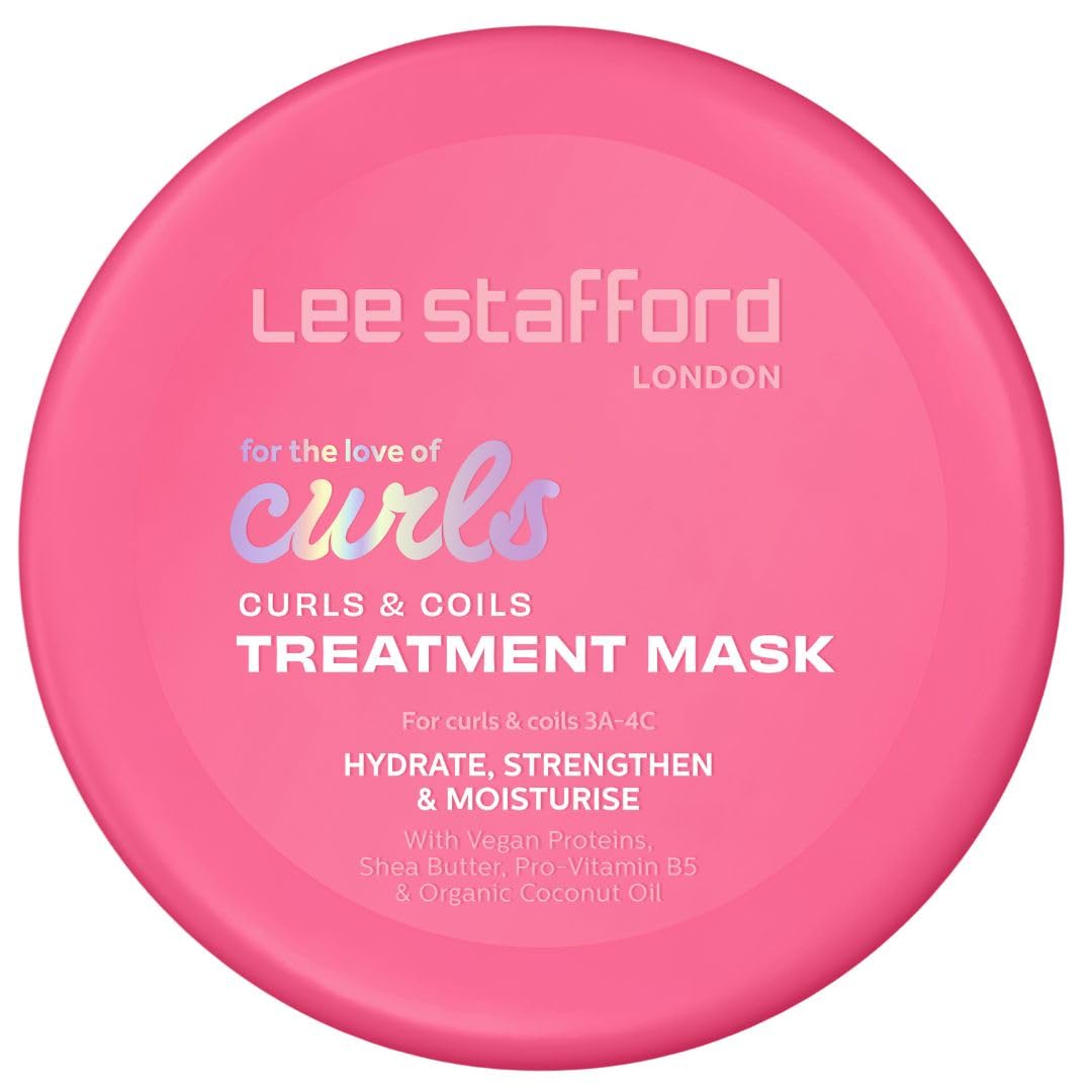 Lee Stafford Curls & Coils Hair Mask | For the Love of Curls - Intensive 3A-4C Treatment Mask for Curly & Coily Hair, Smooths, H