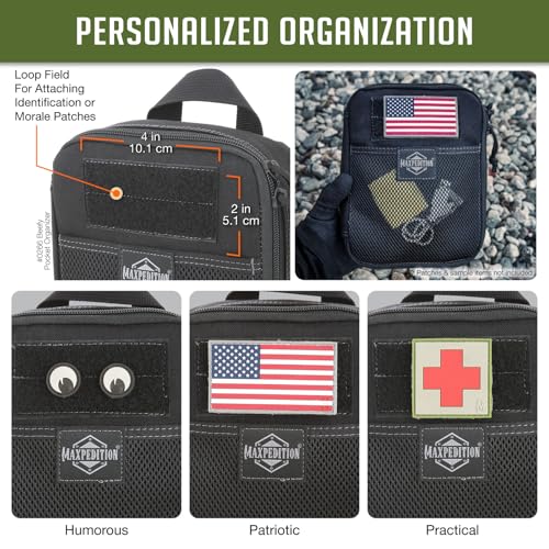 MAXPEDITION Beefy Pocket Organizer, Compact, MOLLE-Compatible, 1000D Nylon Tactical Pouch, Everyday Carry Tool and Gear St...