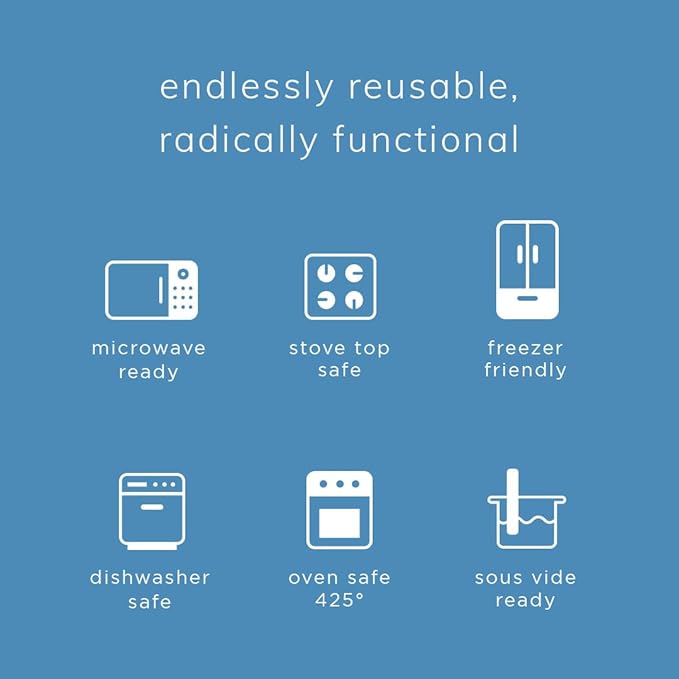 Stasher Silicone Reusable Storage Bag, Sandwich Bags, Reusable Freezer Bag, Microwave, Dishwasher, Oven Safe, Sous Vide, Premium Lunch Container, Eco Friendly, Food Storage Bags, 28 oz, Clear