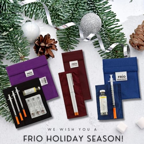 FRIO Large Cooling Wallet - Insulin Cooler for 45+ Hours of Stress Free On The Go Cooler Bag - No Ice, No Stress (Blue)