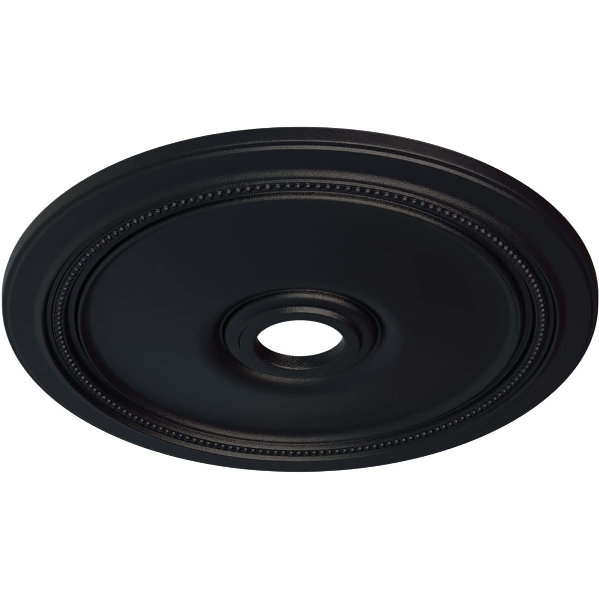 Ekena Millwork Cm24Disgs Diane Ceiling Medallion, 24Od X 3 5/8Id X 1 1/4P (Fits Canopies Up To 6 1/4), Hand-Painted Steel Gray