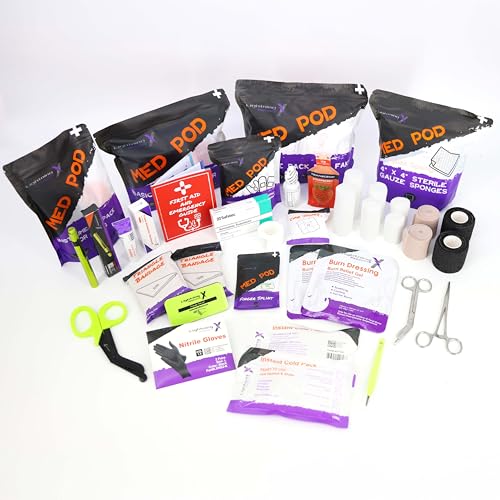 Lightning X Basic First Aid Responder EMT Medical Stocked Trauma Fill Kit LXSMK-A
