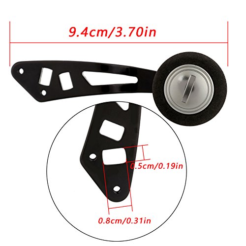 Keenso Metal Fishing Reel Handle Knob Fishing Reel Handle for Low Fishing Reels