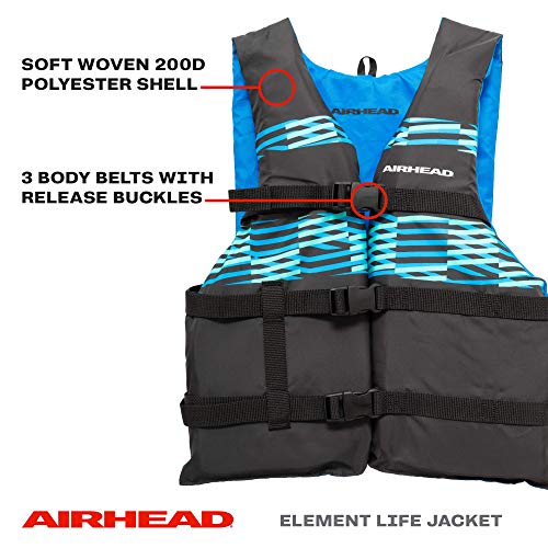 Airhead Element Life Jacket | Open Sided PFD | Sizes for Child, Youth and Adult Available