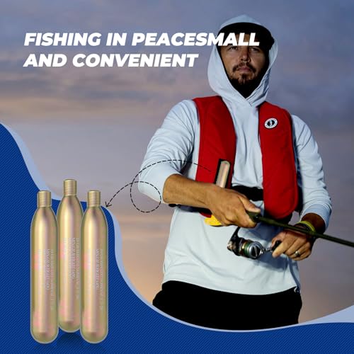 33G Co2 Cartridge Cylinder for Life Vest,Accessory for C02 PFD Rearming Kit,for Auto/Manual Inflating Life Jacket,for Adul...