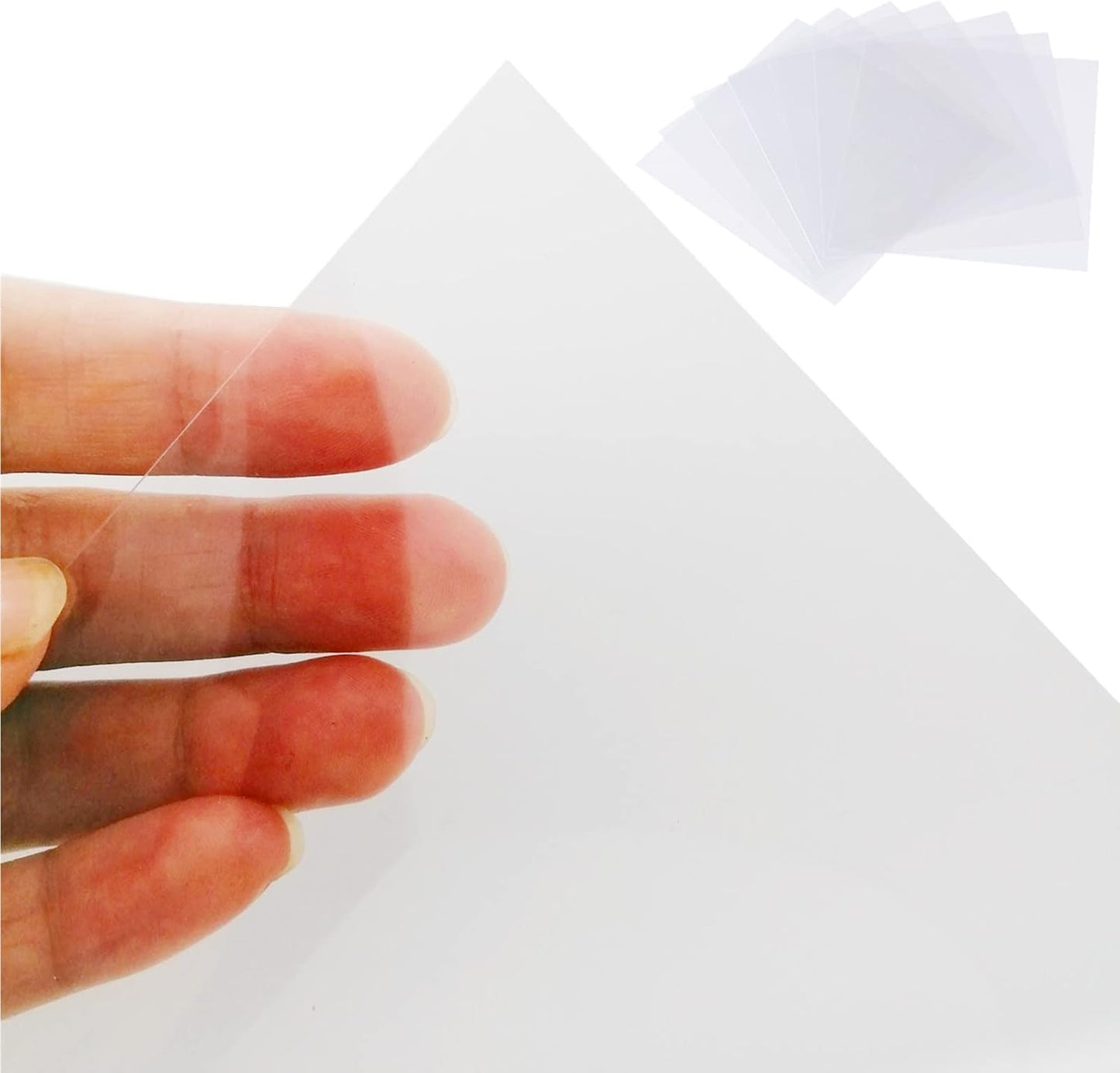BANLTRE 15 Pieces 4 mil Transparency Blank Template Material Stencils Mylar for Cutting Paper Clear Sheet 12 × 12 inch (15-4 mil)