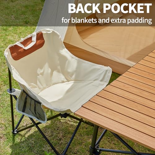 SHANQUAN 2 Pack Folding Camping Chair, Compact Camp Chair,Outdoor Lawn Portable Lightweight Backpacking Chair with Carryin...