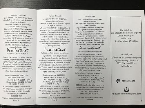 Pure Instinct Roll-On - The Original Pheromone Infused Essential Oil Perfume Cologne - TSA Ready (Crave - Women)