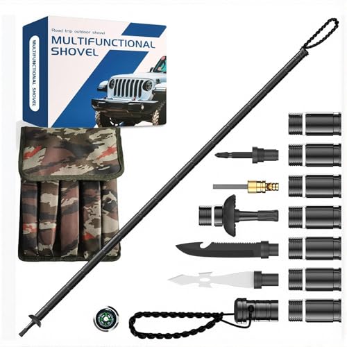 Sakertool 8 in 1 Collapsible Tactical Hiking Trekking Pole, Tactical Walking Stick, Survival Hiking Staff & Trekking Pole,...
