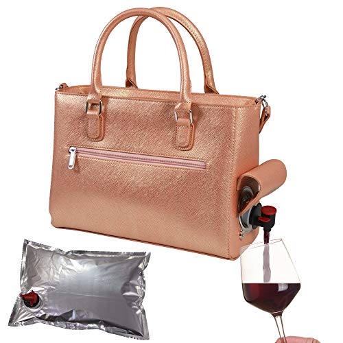 Primeware Insulated Drink Purse w/ 3L Bladder Bag | Thermal Hot and Cold Storage | Portable Drinking Dispenser for Wine, C...