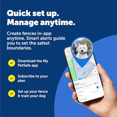 PetSafe Guardian GPS 2.0 Dog Fence + Tracking - Wireless GPS Dog Fence - Real-Time Tracking - Custom Boundaries System - W...