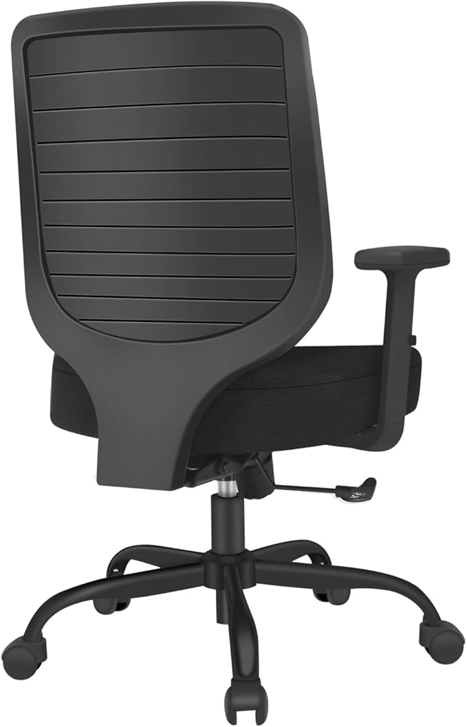 Schwake Office Chair Home Office Desk Chair with Adjustable Arms - Mid Back Computer Chairs for Adults - Swivel Task Chair Comfortable for Home Office