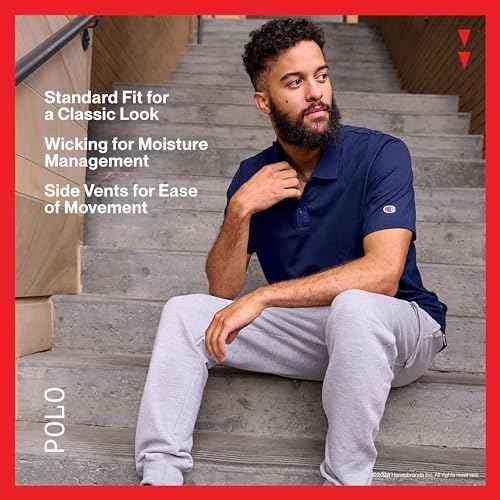 Champion T, Moisture Wicking, Best Polo Shirt for Men, Short-Sleeve Tee