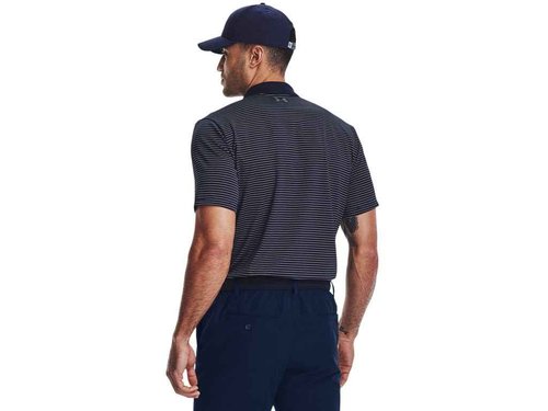 Under Armour 1377376-410-LGT Men's UA Matchplay Stripe Polo MDN LGT