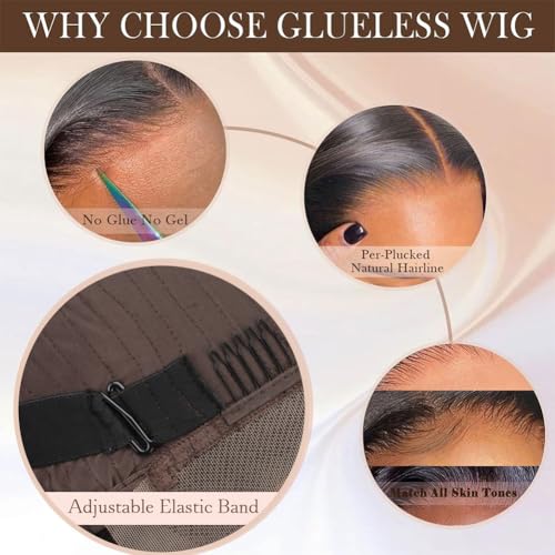 250 density human hair wig 13x4 HD Lace Front Wigs Pre Plucked glueless wig human hair Body Wave Wigs Human Hair For Black Women Frontal Wigs Human Hair wigs Bleached Knots 18 Inch