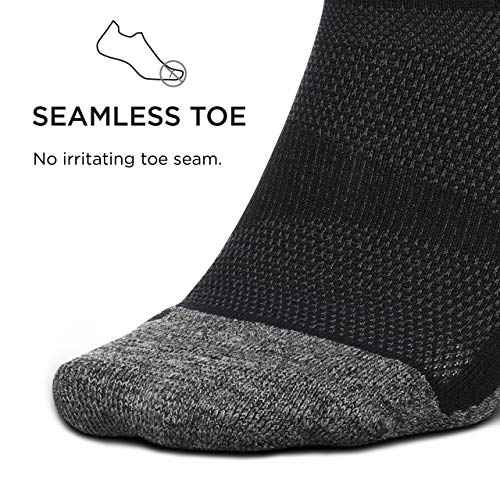 Feetures Elite Light Cushion Mini Crew Sock - Sport Sock with Targeted Compression