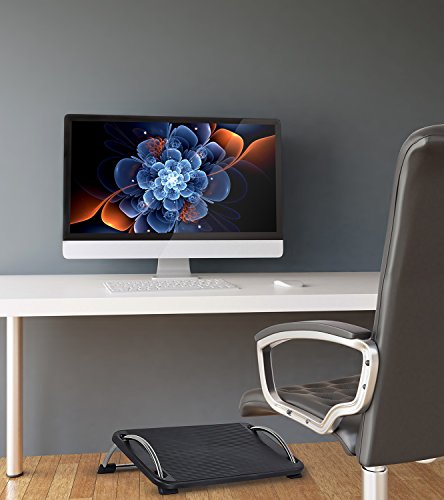 Mount-It! Tilting Footrest Under Desk | Ergonomic Office Foot Rest Adjustable | Computer Desk Foot Support | Large Platfor...