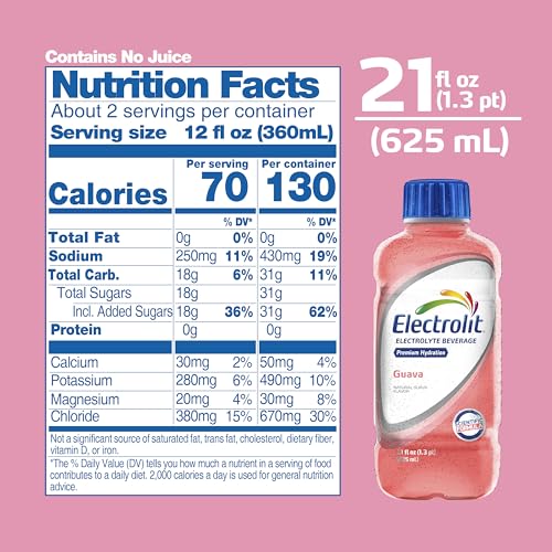 Electrolit Hydration Electrolyte Drinks, Sports Beverages with Electrolytes, Magnesium, Calcium & Potassium, Recovery Drin...
