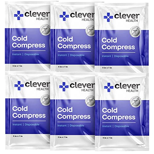 Instant Cold Pack | Disposable Ice Packs - Cold Therapy - for Injuries, Swelling, Inflammation, Muscle Strains, Sprains, P...