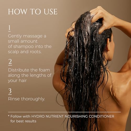 HADAT Hydro Nourishing Moisture Shampoo ? Salon-Grade Sulfate-Free, For Dry, Frizzy, or Color-Treated Hair ? Deep Hydration, Shine & Smooth Finish ? Professional Haircare, 27.05 Fl oz (Pack of 1)