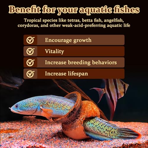 hygger Blackwater Aquarium Conditioner with Natural Olive Leaf Extract, Humic & Tannins, Regulate pH Value Soften Water Cr...