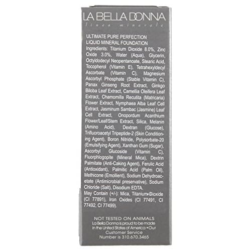 La Bella Donna Women's Ultimate Pure Perfection Liquid Mineral Foundation SPF 15 | Caterina