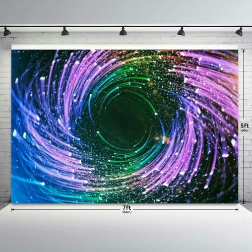 Abstract Colorful Light Trails Backdrop Bitrhday Party Decorations Photography Studio Photo Backdrops Background Props Wal...