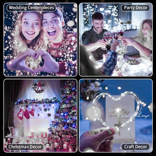 20 Pack LED Fairy Lights Battery Operated,7FT 20 LED Waterproof Mini Twinkle String Lights Battery Powered for Christmas M...