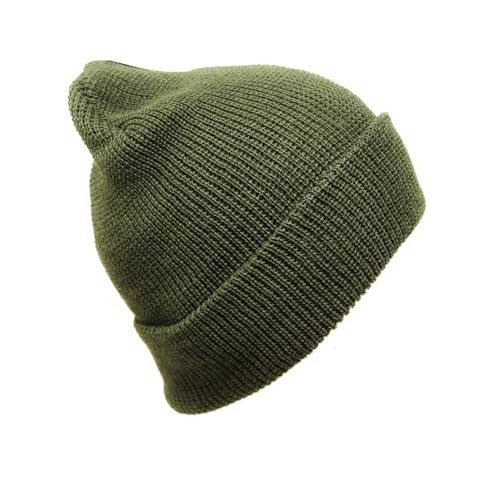 McGuire Gear 100% Wool Watch Cap – GI Warm Winter Beanie Cap for Cold Weather – Made in the USA Military Specifications.
