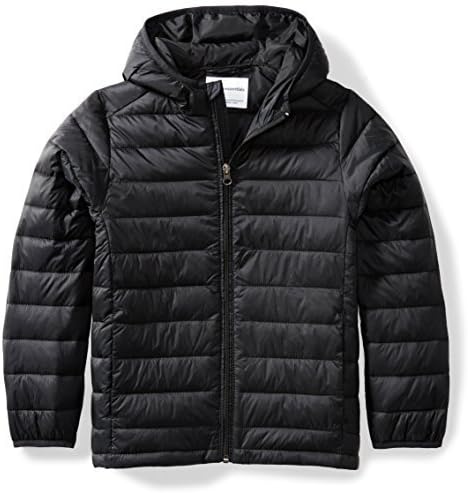 Amazon Essentials Boys Lightweight Water-Resistant Packable Hooded Puffer Jacket