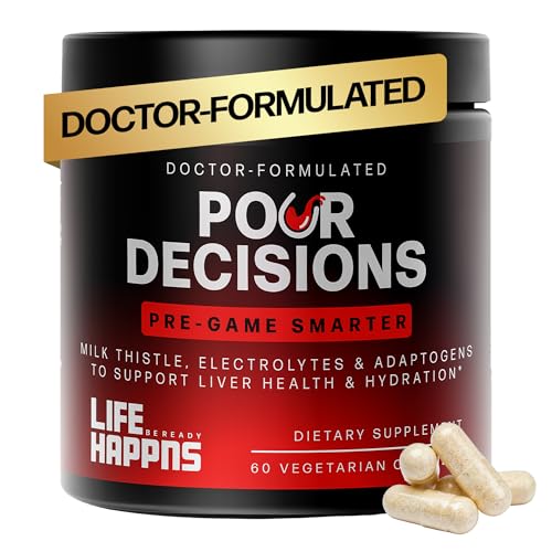 Life Happns Liver Support & Recovery Supplement for Adults – Doctor-Formulated with Milk Thistle, Schizandra, Rosemary, B6...