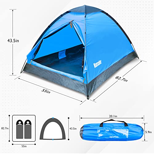 Mansader 2 Person Camping Dome Tent,Waterproof Lightweight Portable Tents for Outdoor Camping Hiking Travel